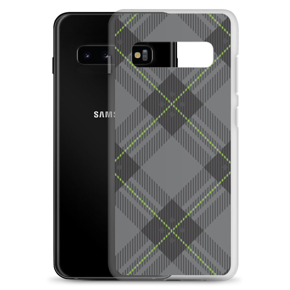 Grey tartan - Sustainably Made Samsung Case