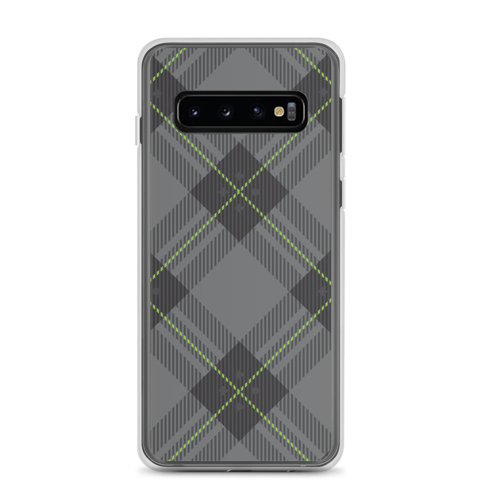 Grey tartan - Sustainably Made Samsung Case