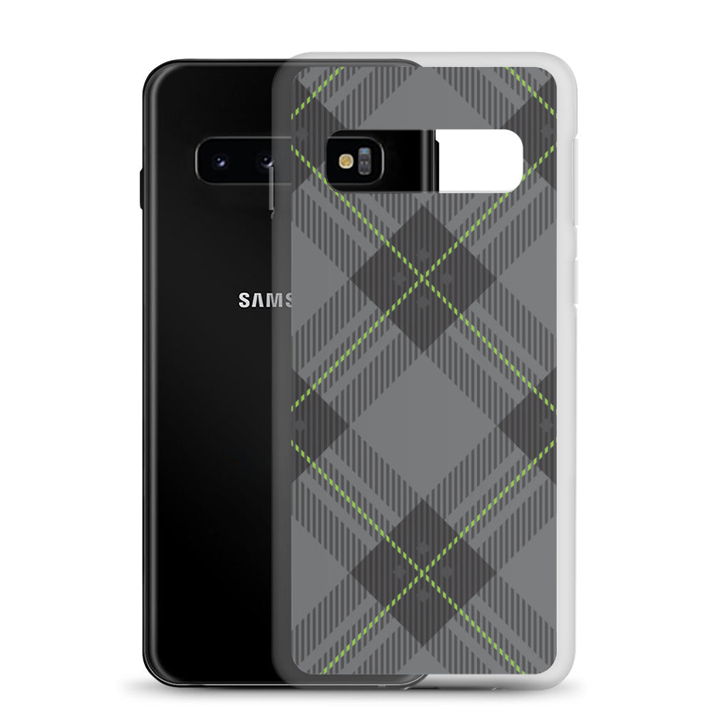 Grey tartan - Sustainably Made Samsung Case