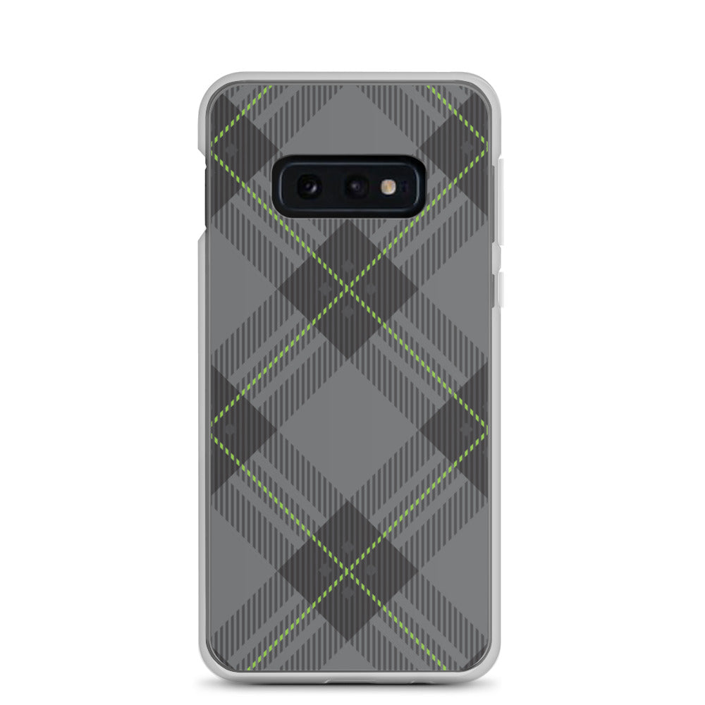 Grey tartan - Sustainably Made Samsung Case