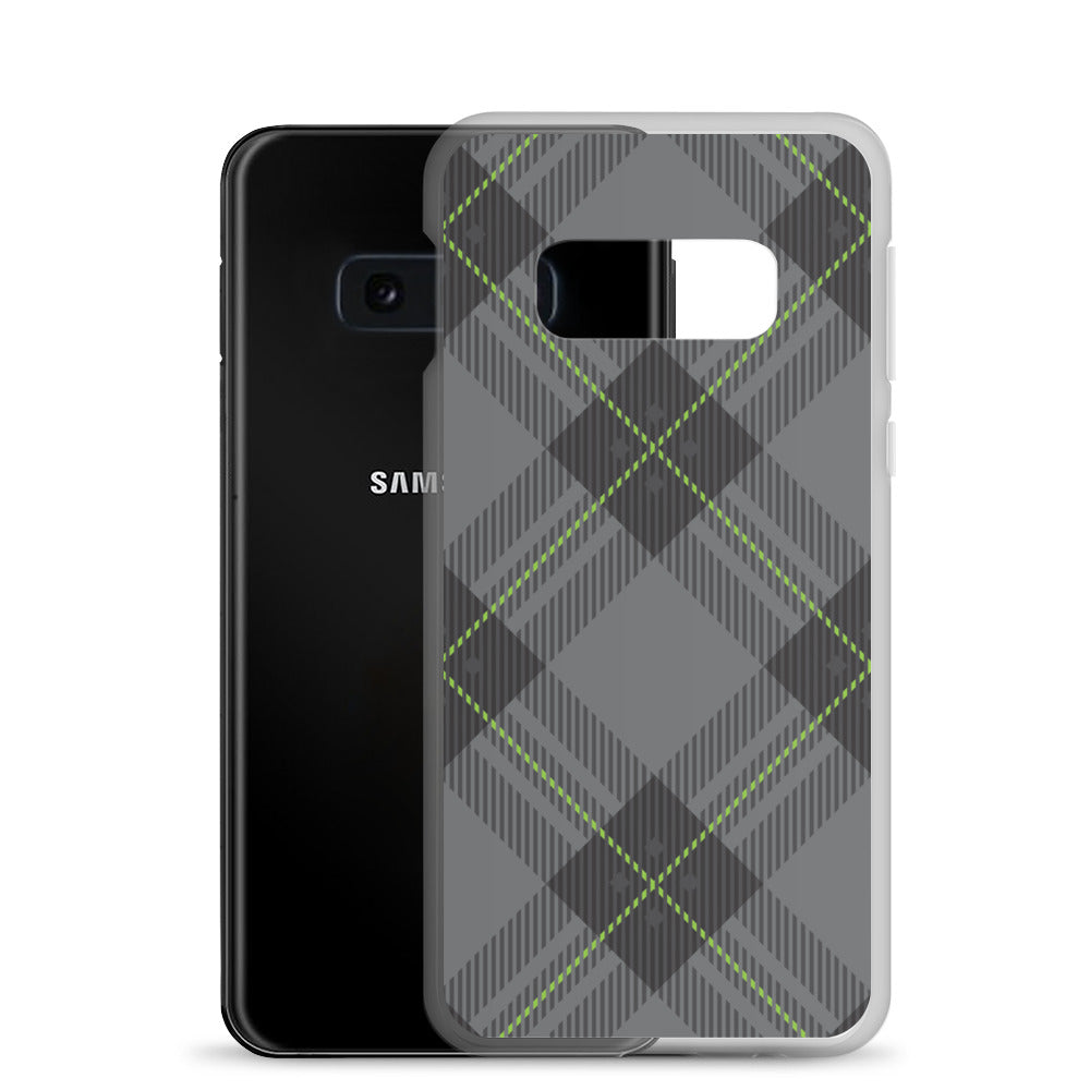 Grey tartan - Sustainably Made Samsung Case