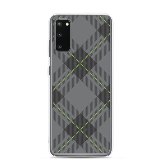 Grey tartan - Sustainably Made Samsung Case