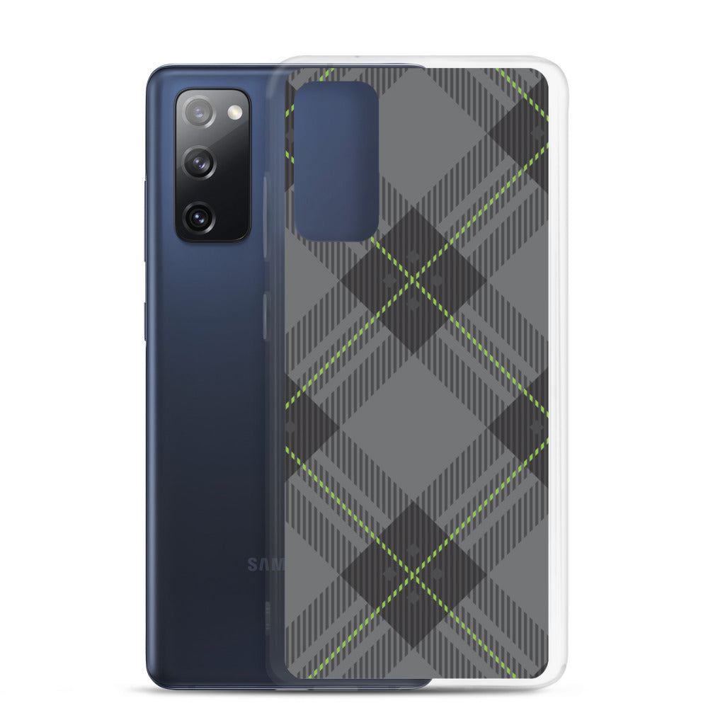 Grey tartan - Sustainably Made Samsung Case