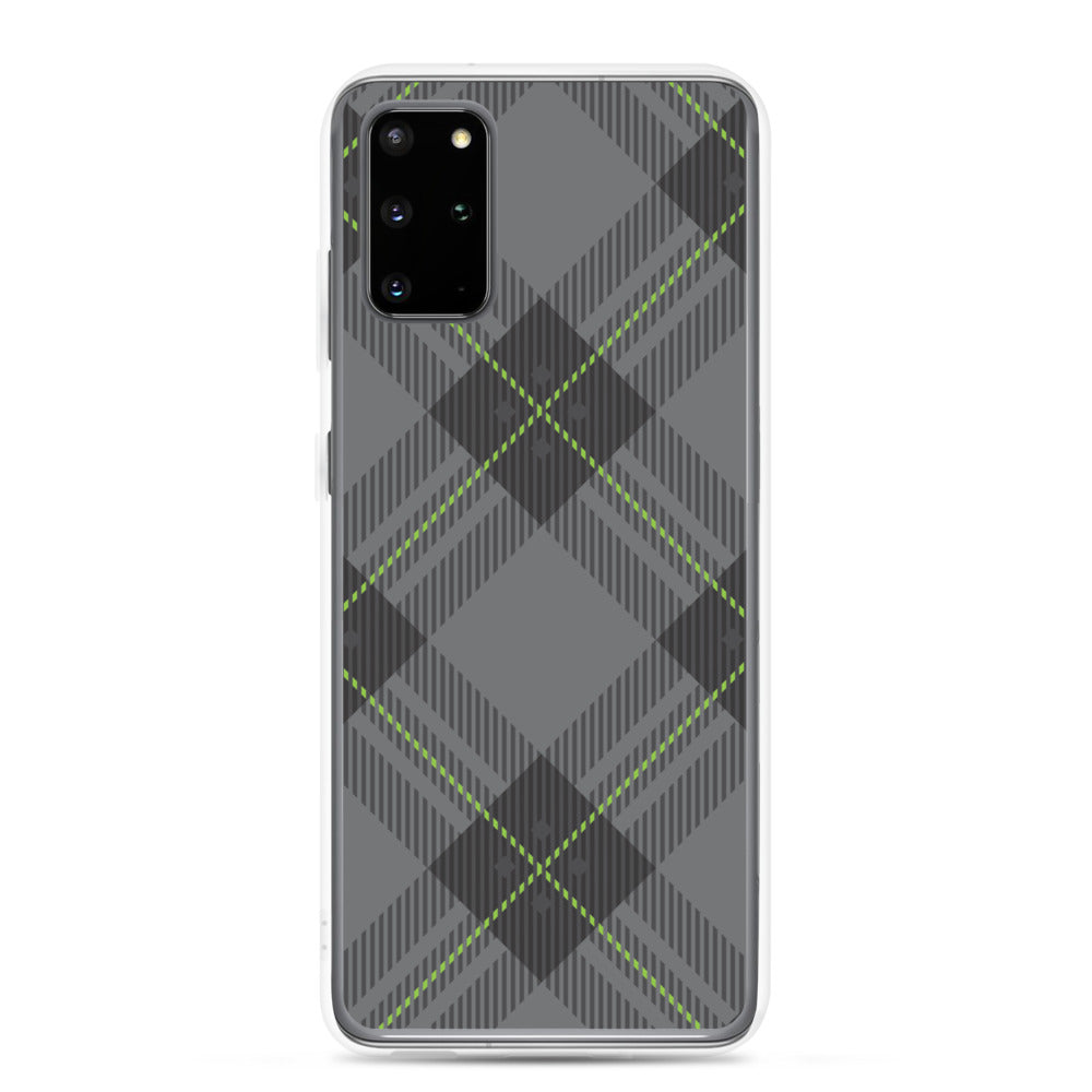 Grey tartan - Sustainably Made Samsung Case