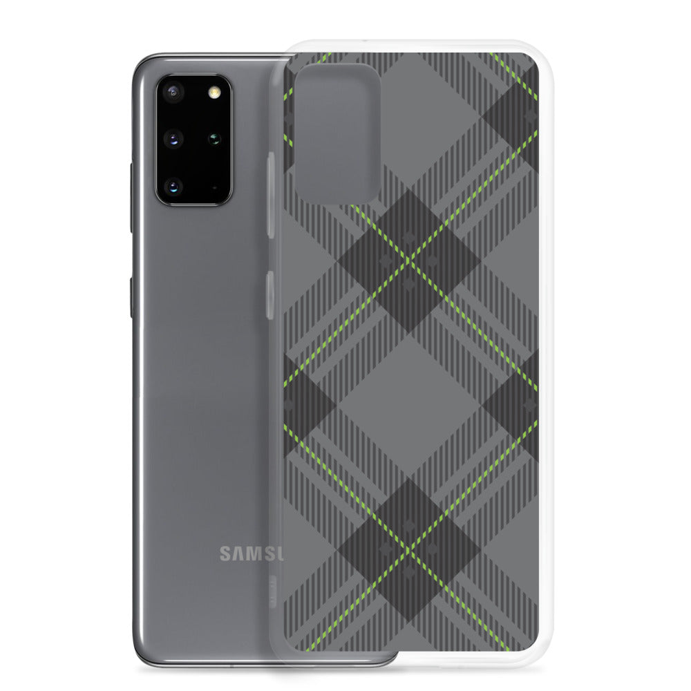Grey tartan - Sustainably Made Samsung Case