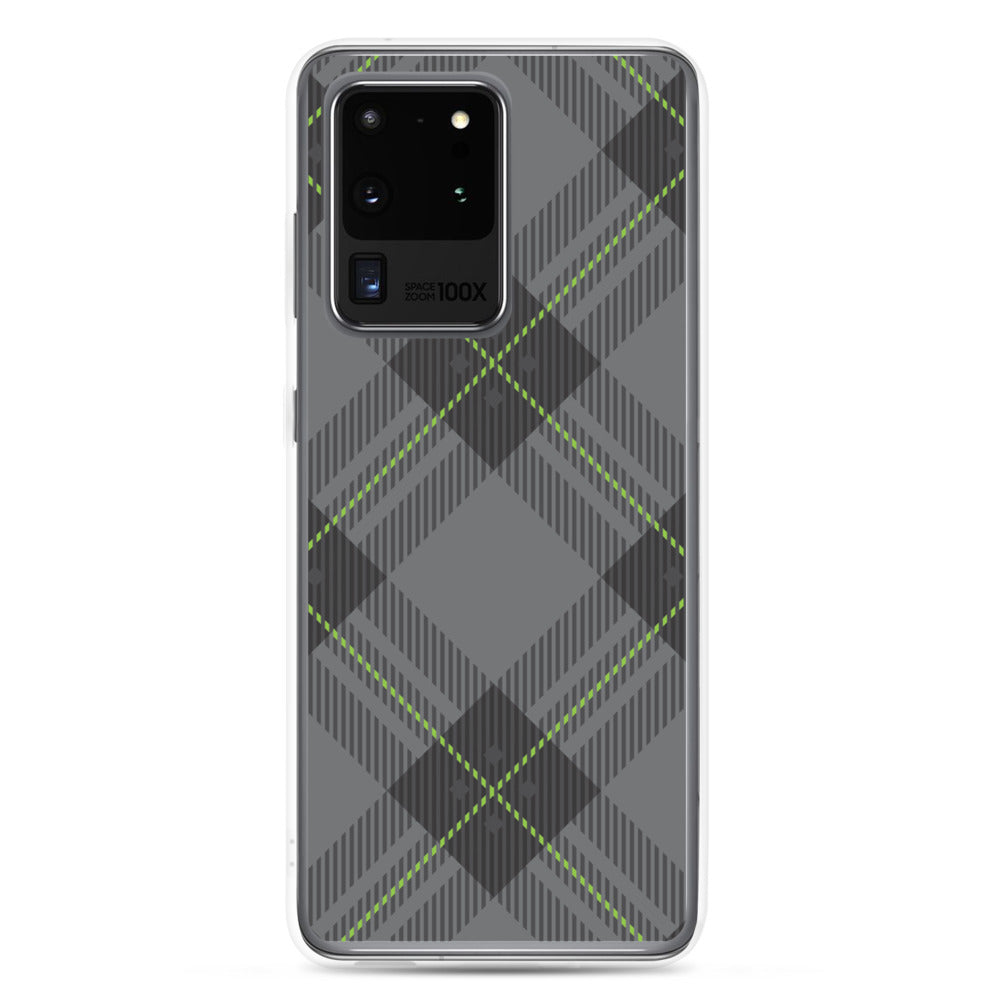 Grey tartan - Sustainably Made Samsung Case