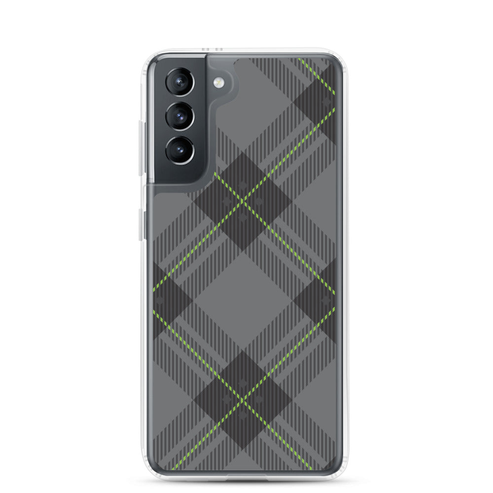 Grey tartan - Sustainably Made Samsung Case