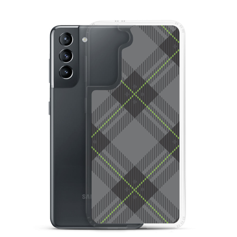 Grey tartan - Sustainably Made Samsung Case