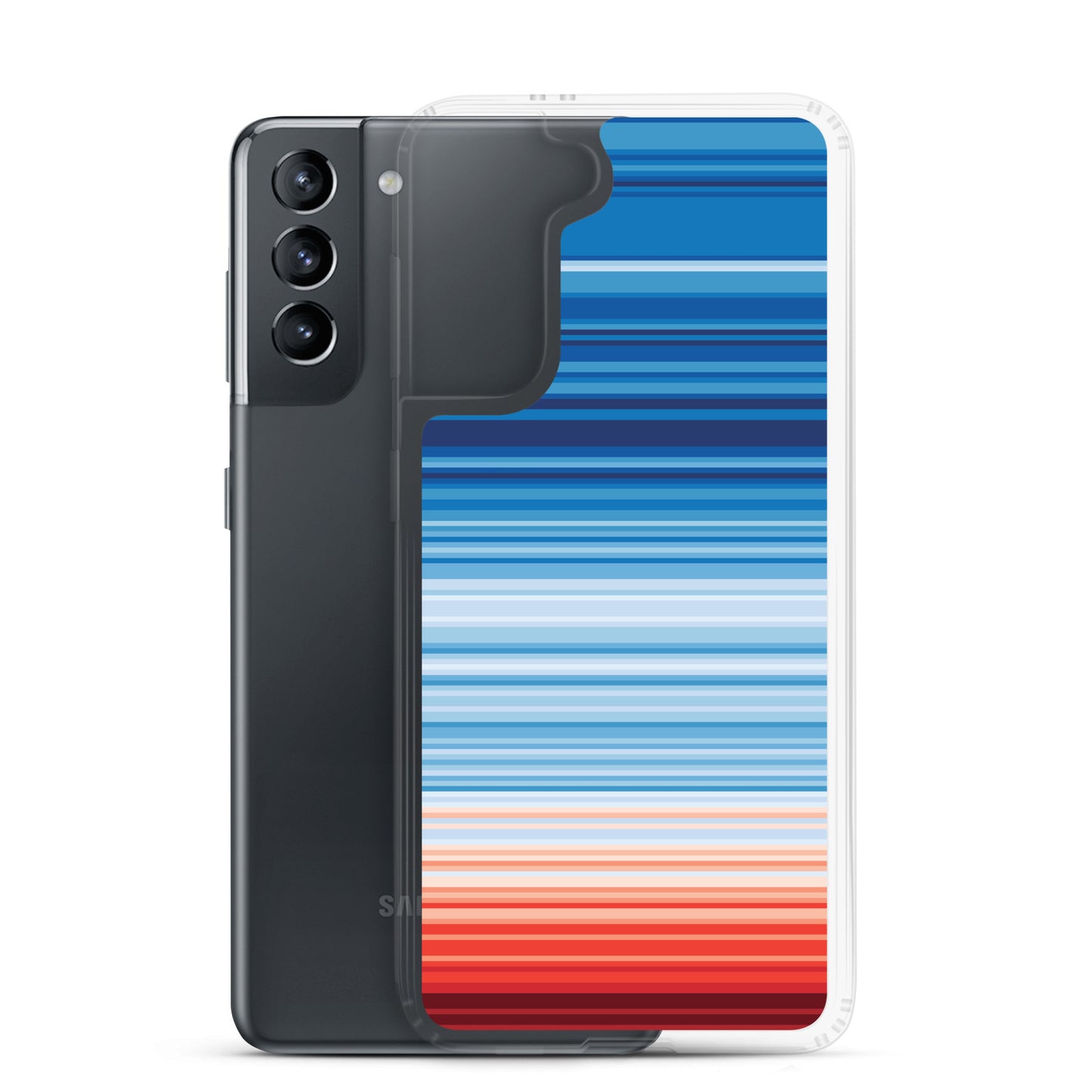 Climate Change Global Warming Stripes - Sustainably Made Samsung Case
