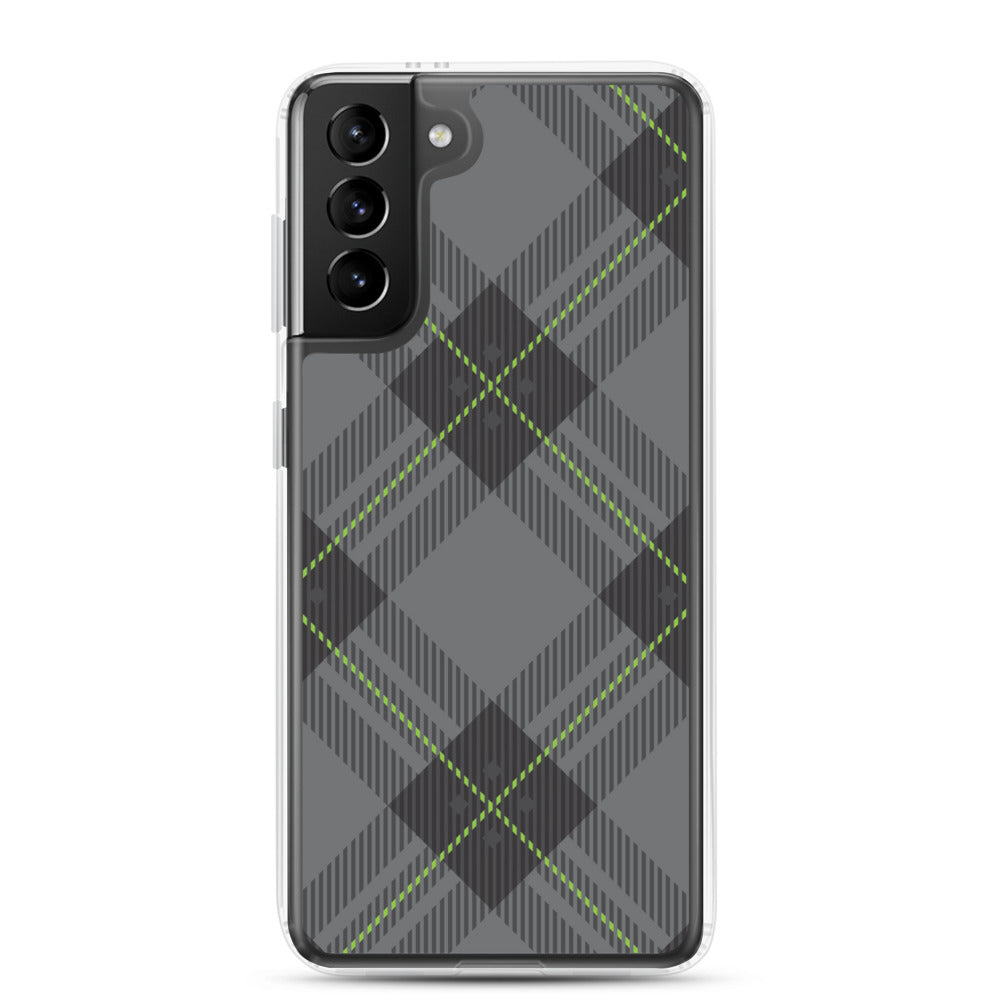 Grey tartan - Sustainably Made Samsung Case