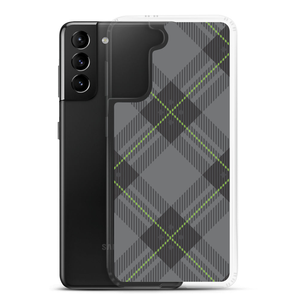Grey tartan - Sustainably Made Samsung Case