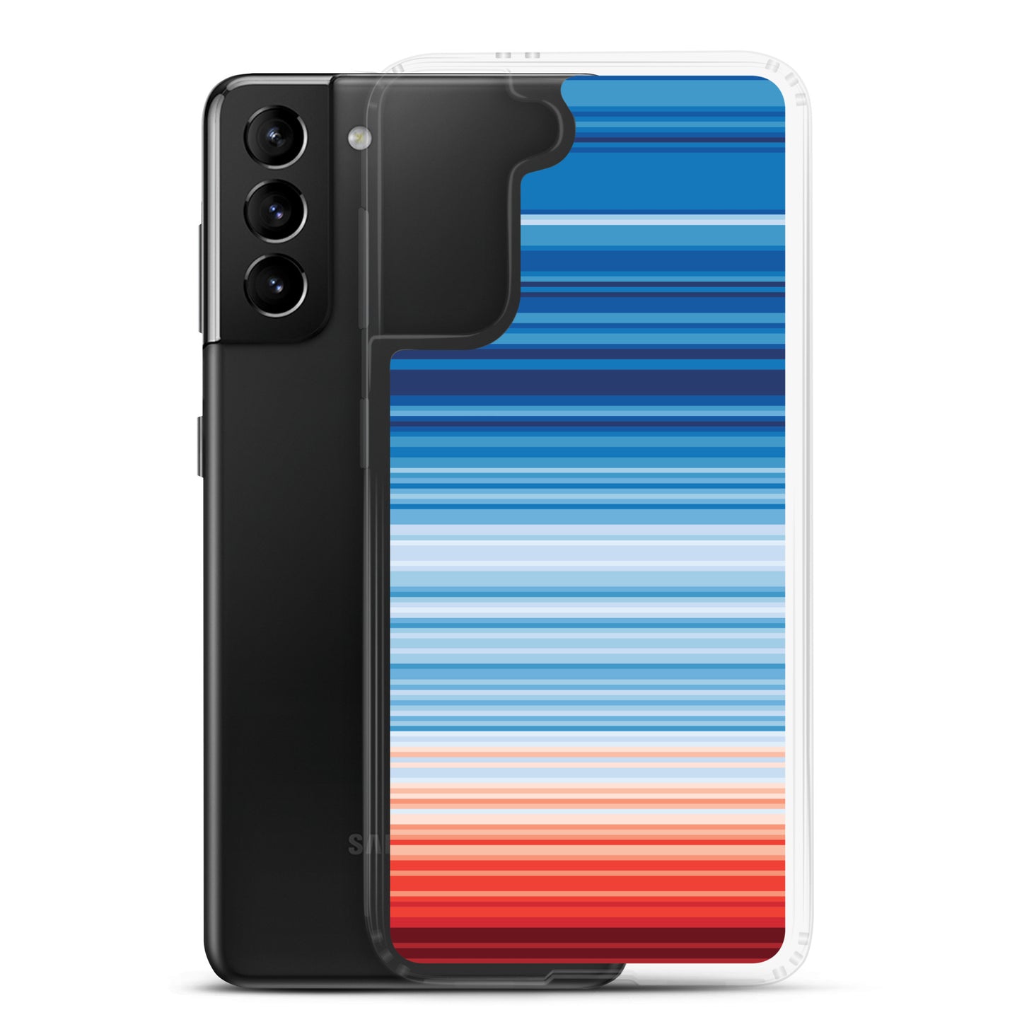 Climate Change Global Warming Stripes - Sustainably Made Samsung Case