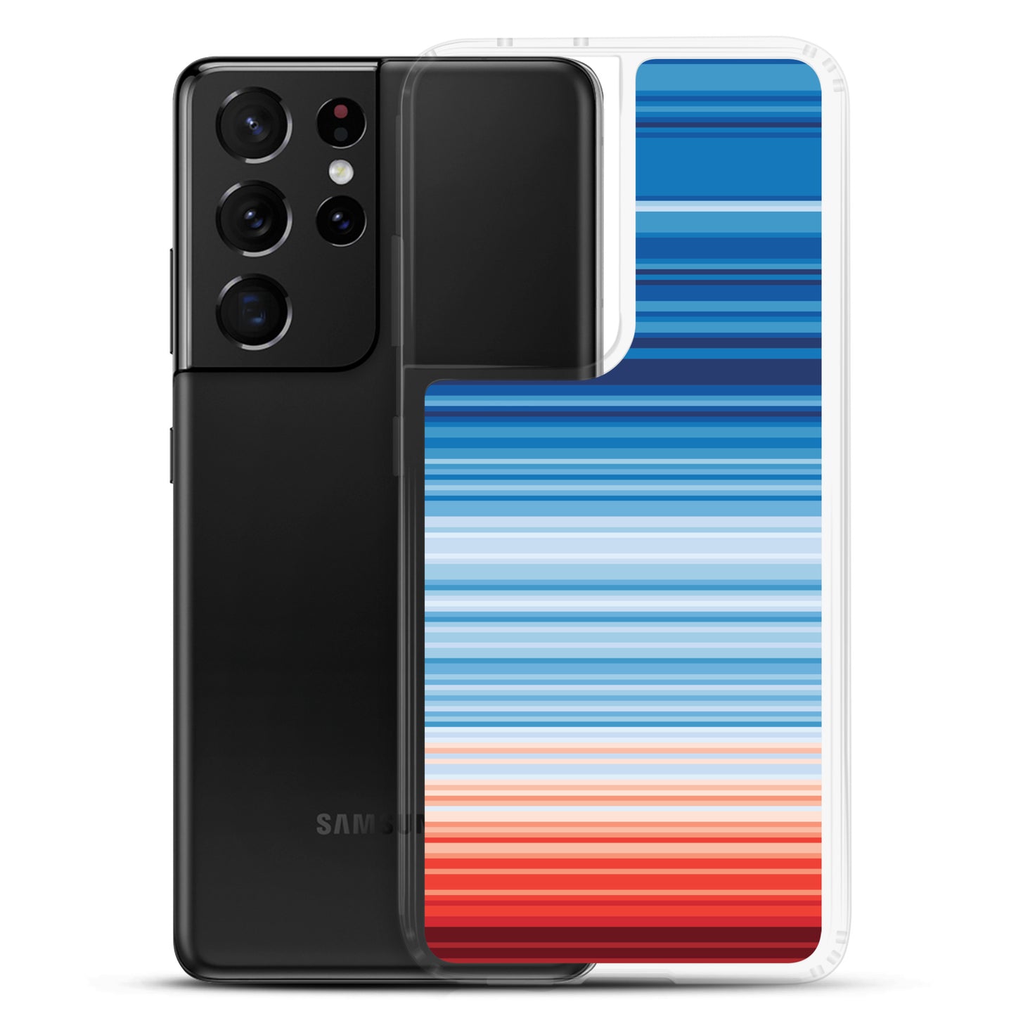 Climate Change Global Warming Stripes - Sustainably Made Samsung Case