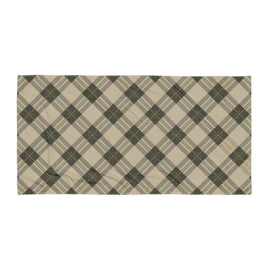 Brown Tartan - Sustainably Made Towel