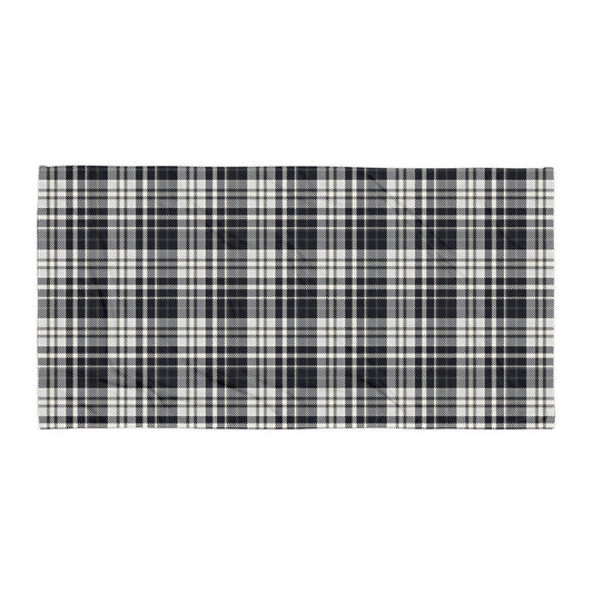 Black & White Tartan - Sustainably Made Towel