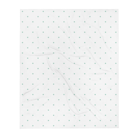 White Dots - Sustainably Made Throw Blanket