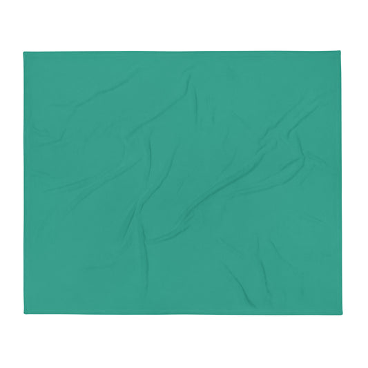 Teal - Sustainably Made Throw Blanket