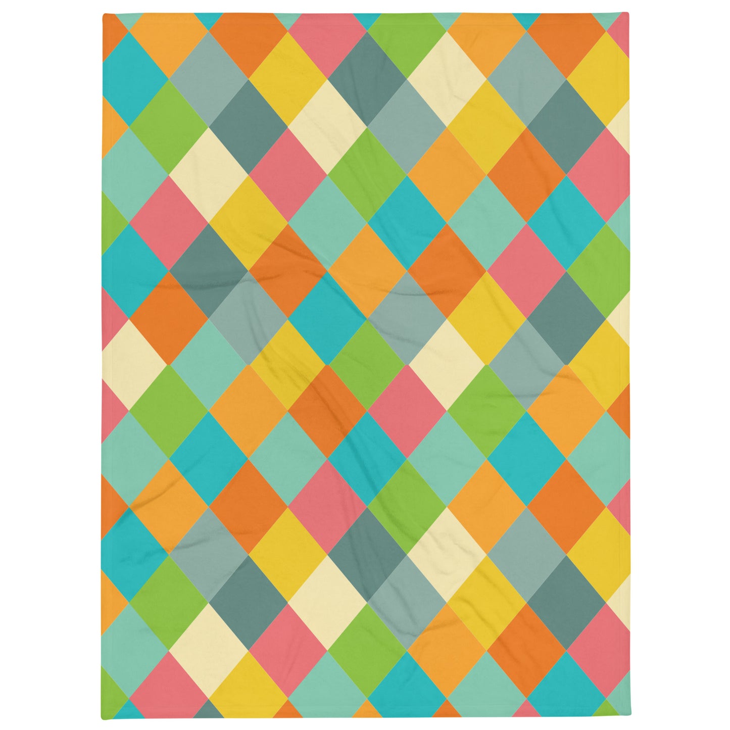 Vintage Diamond - Sustainably Made Throw Blanket