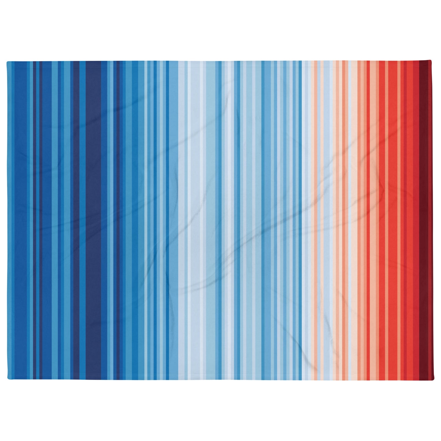 Climate Change Global Warming Stripes - Sustainably Made Throw Blanket