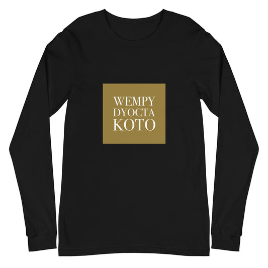 WDK Center Logo - Sustainably Made Long Sleeve Tee