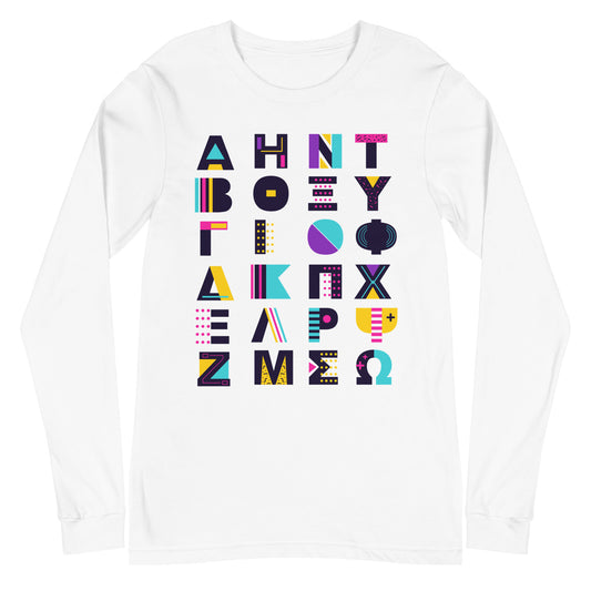Alphabet Design - Sustainably Made Long Sleeve Tee