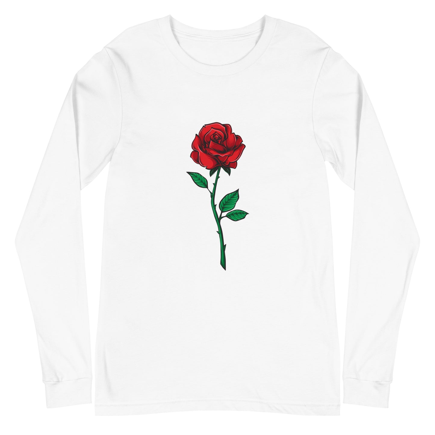 Blooming Rose - Sustainably Made Long Sleeve Tee