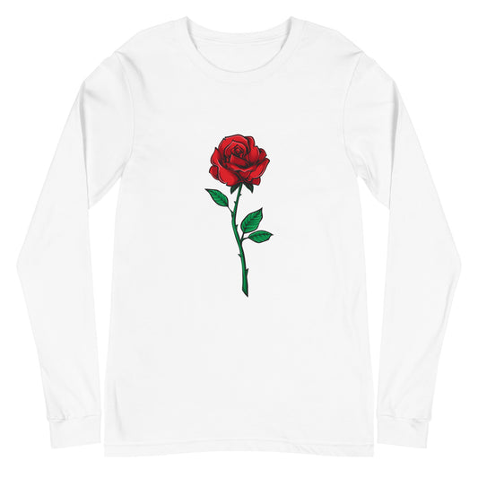 Blooming Rose - Sustainably Made Long Sleeve Tee