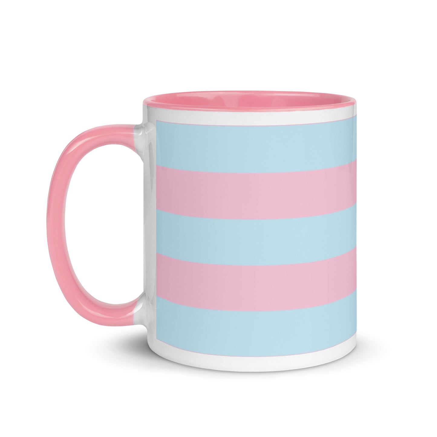 Blue Pink Stripes - Sustainably Made Coffee Mug