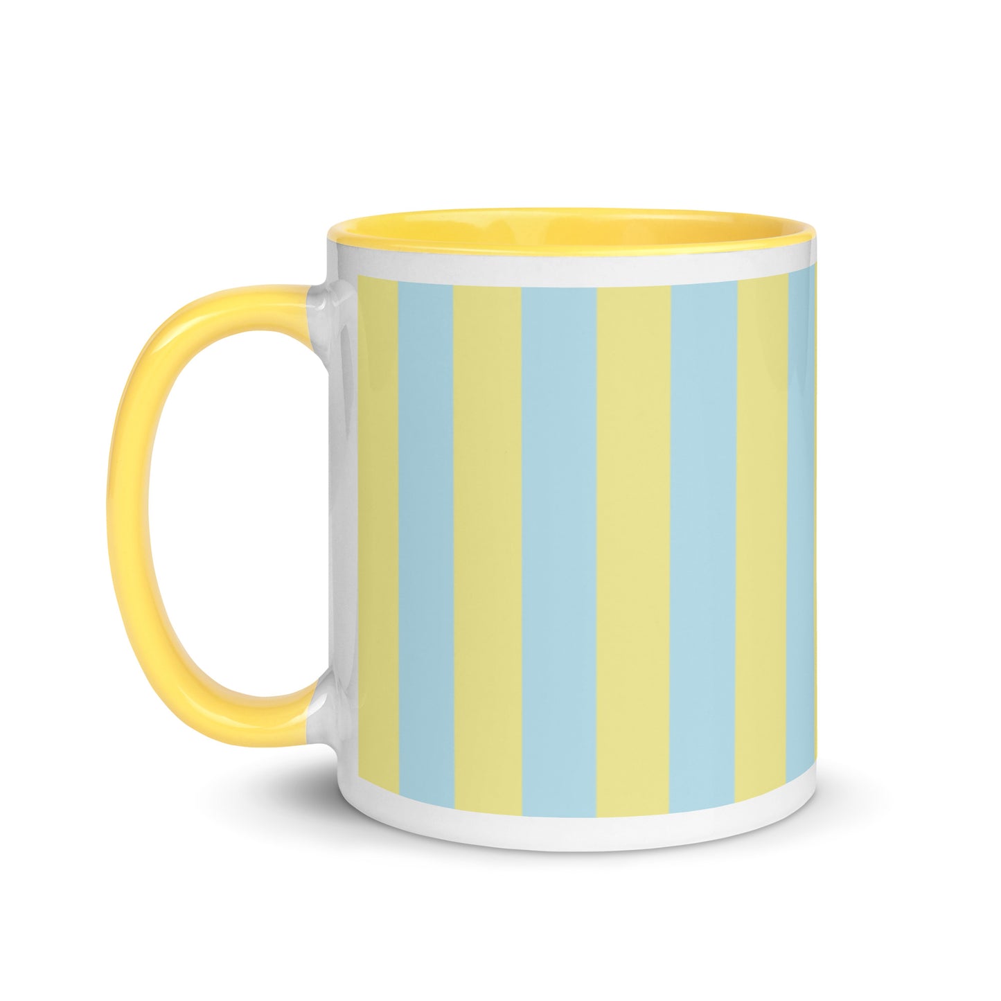 Blue Yellow Stripes - Sustainably Made Coffee Mug