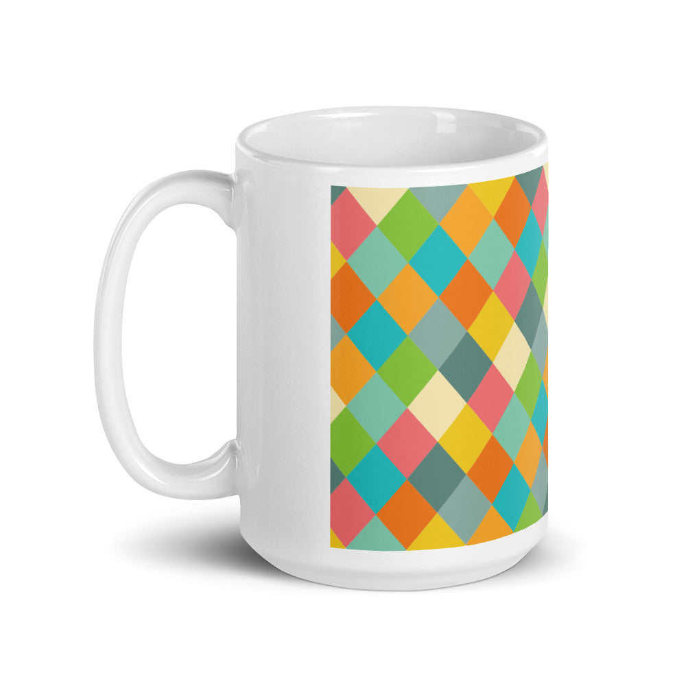 Vintage Diamond - Sustainably Made Coffee Mug