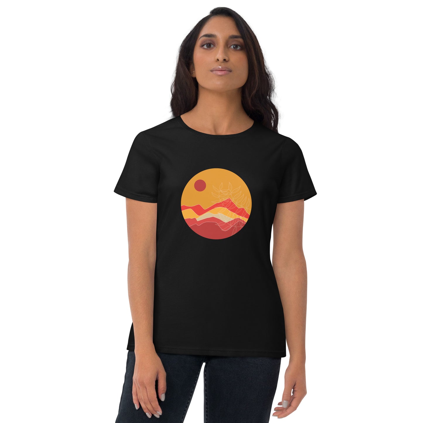 Sunrise Vibes - Sustainably Made Women’s Short Sleeve Tee