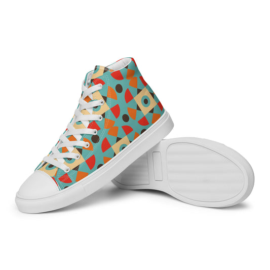 Retro Shape - Women’s high top canvas shoes