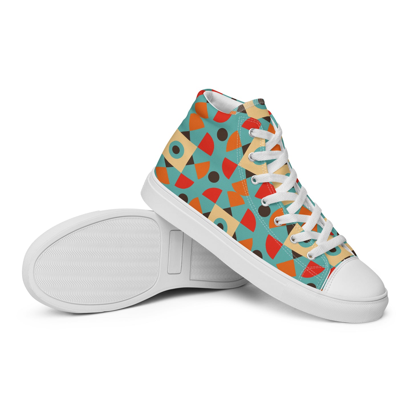 Retro Shape - Women’s high top canvas shoes