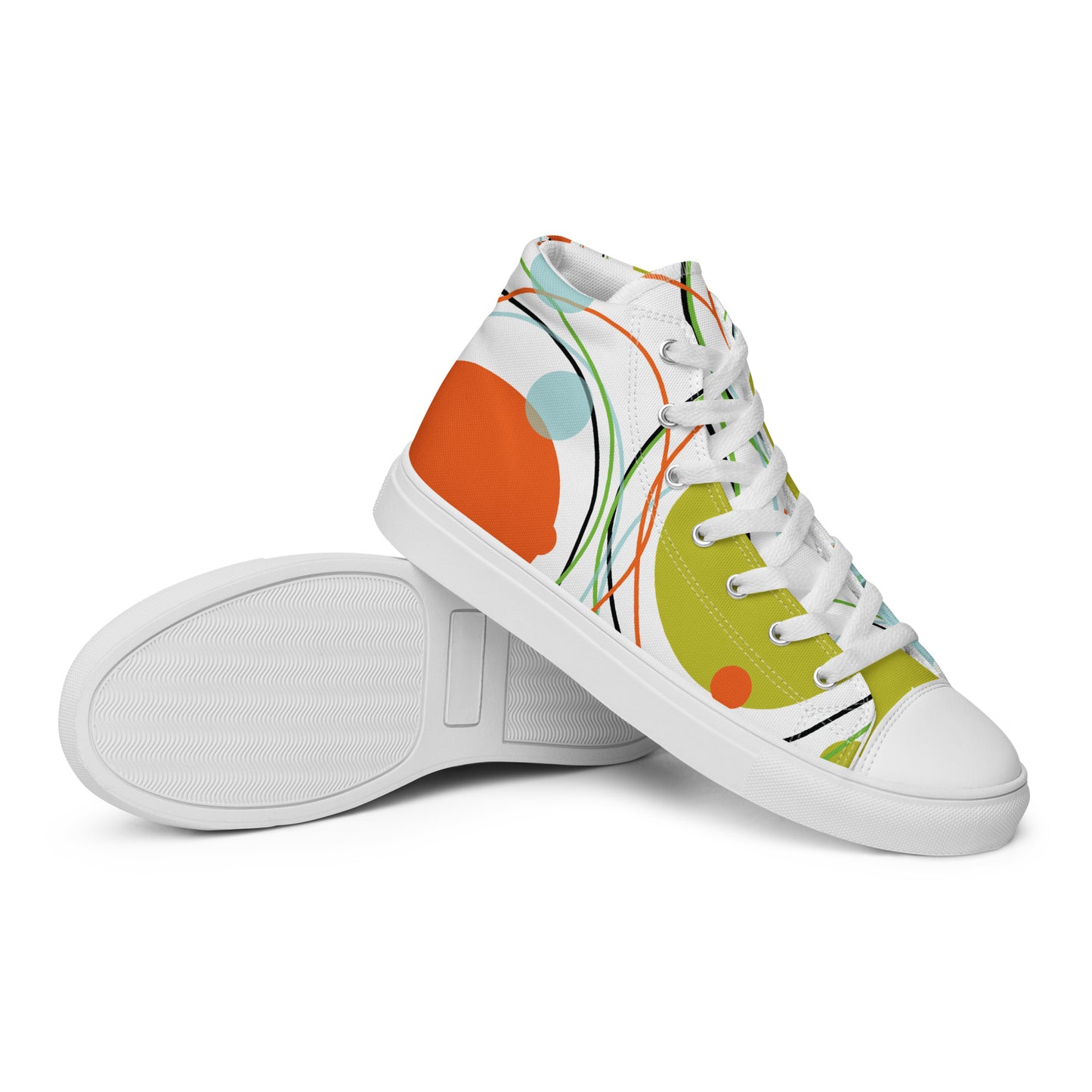 Orbit - Sustainably Made Women’s high top canvas shoes