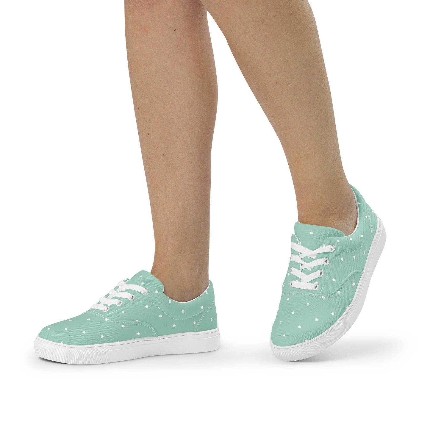 Tosca Dots - Sustainably Made Women's Lace-Up Canvas Shoes