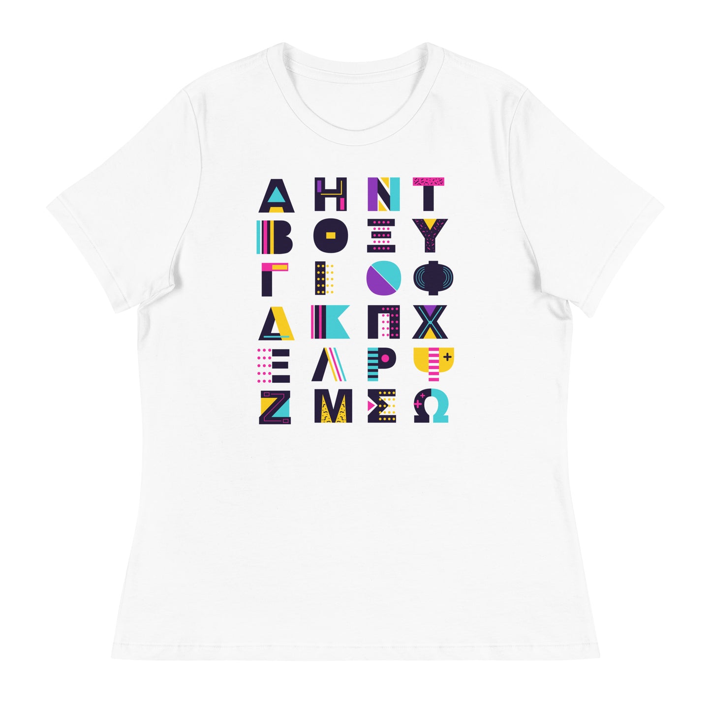 Alphabet Design - Sustainably Made Women’s Short Sleeve Tee