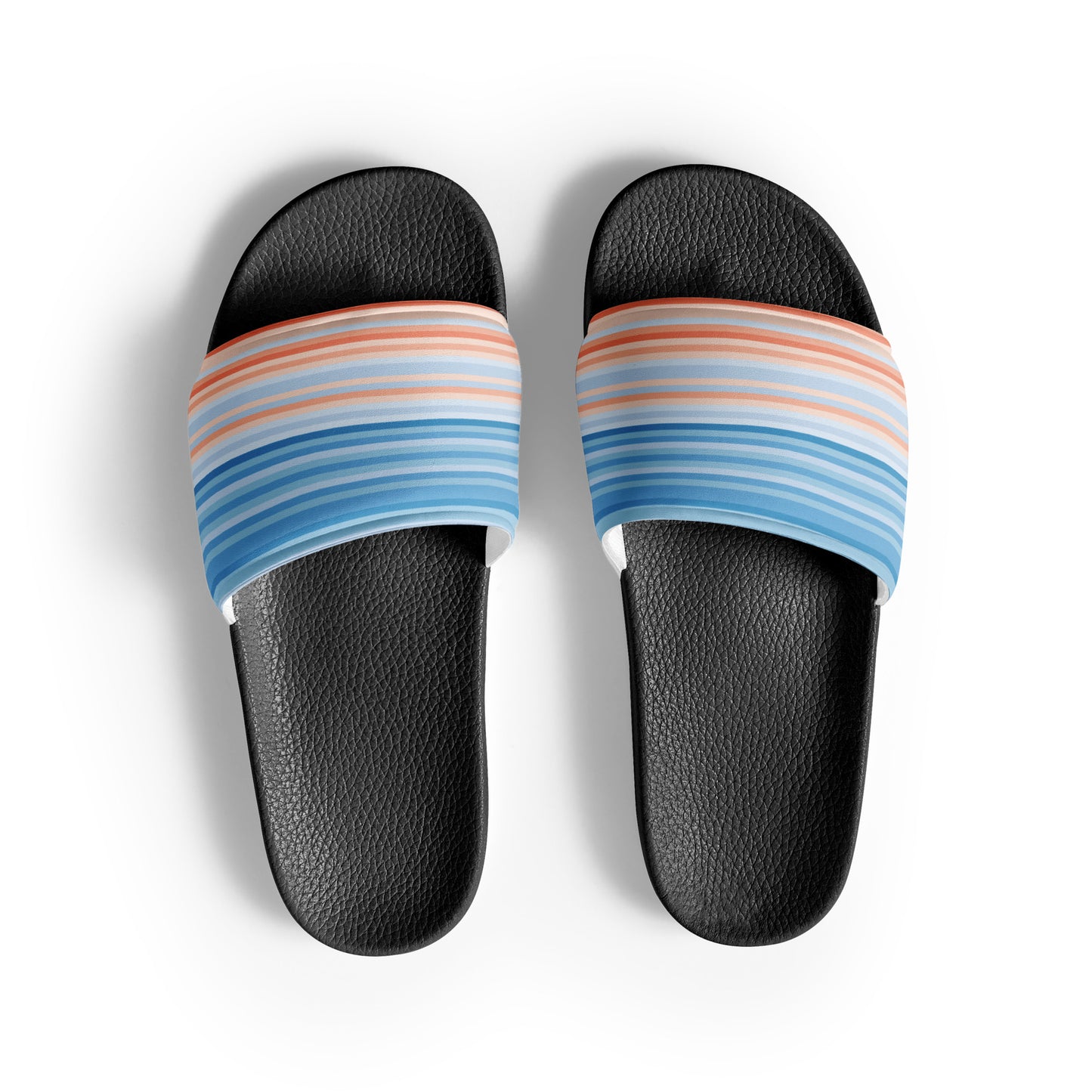 Climate Change Global Warming Stripes - Sustainably Made Women's slides