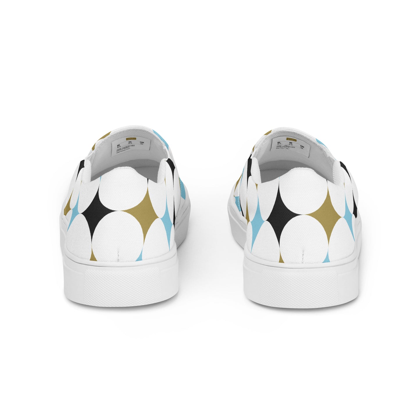 Retro Circle - Women’s slip-on canvas shoes