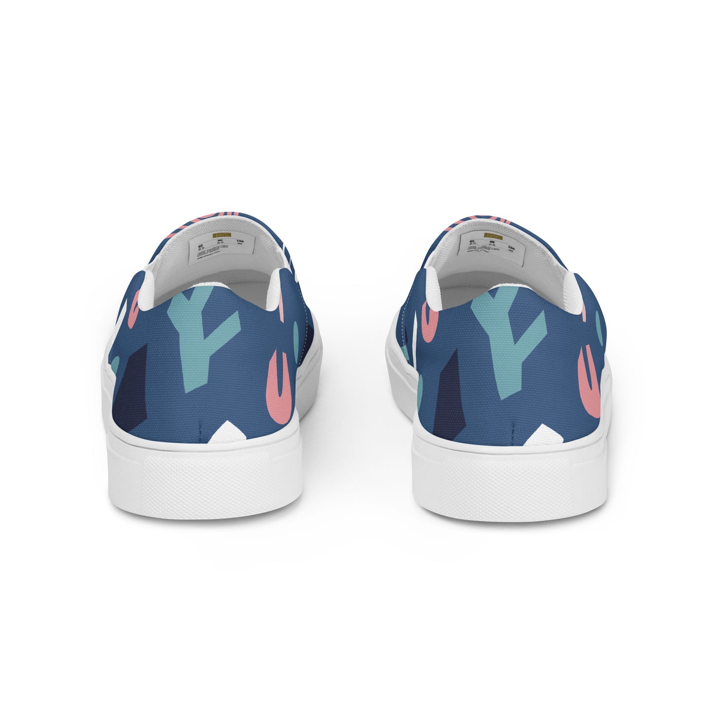 Abstract Shape - Women’s slip-on canvas shoes