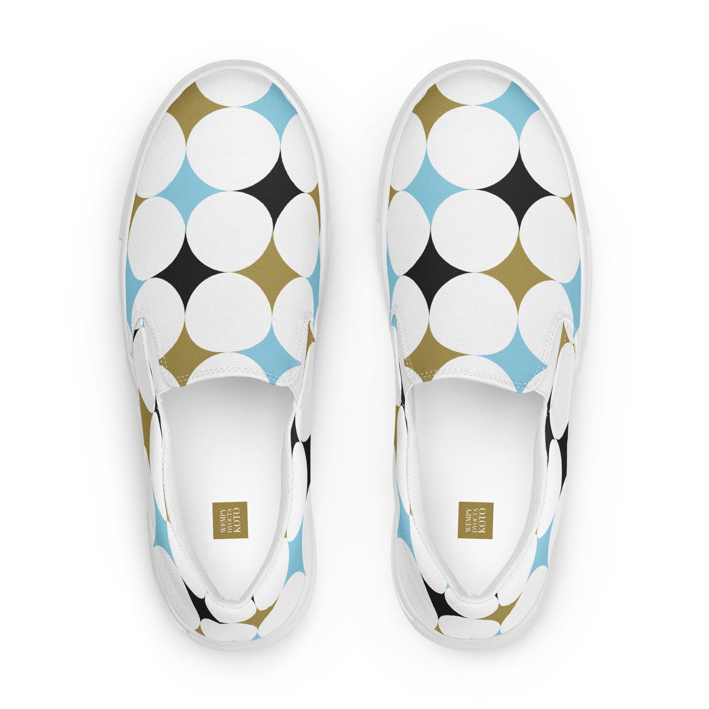 Retro Circle - Women’s slip-on canvas shoes
