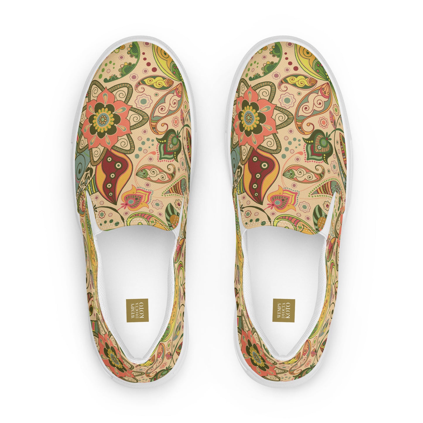 Floral tribe - Women’s slip-on canvas shoes