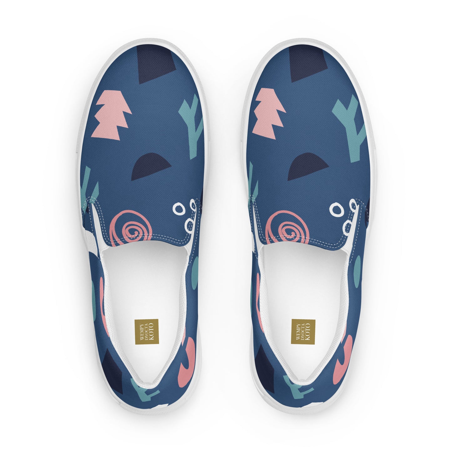 Abstract Shape - Women’s slip-on canvas shoes