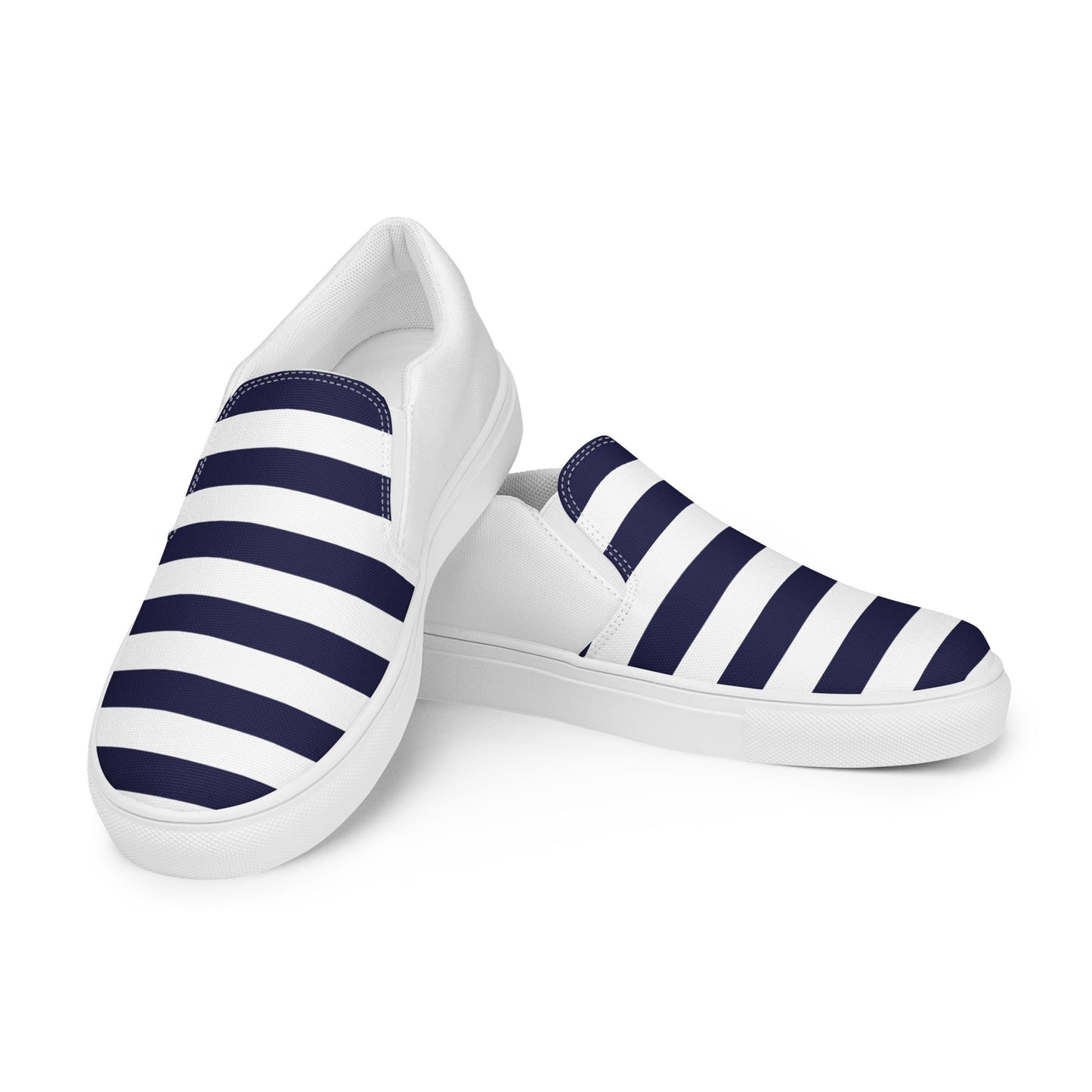 Sailor Navy - Sustainably Made Women's Slip-On Canvas Shoes