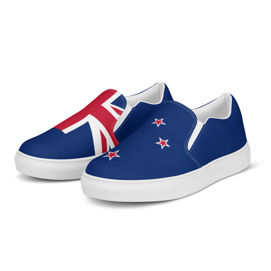 New Zealand Flag - Women’s slip-on canvas shoes