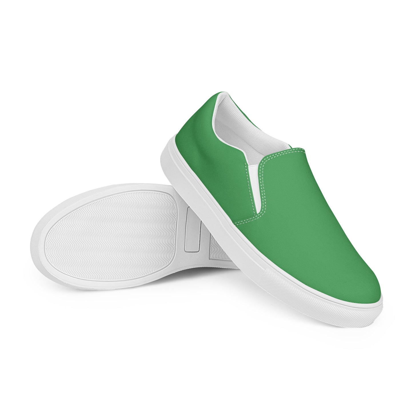 Basic Green - Sustainably Made Women's Slip-On Canvas Shoes