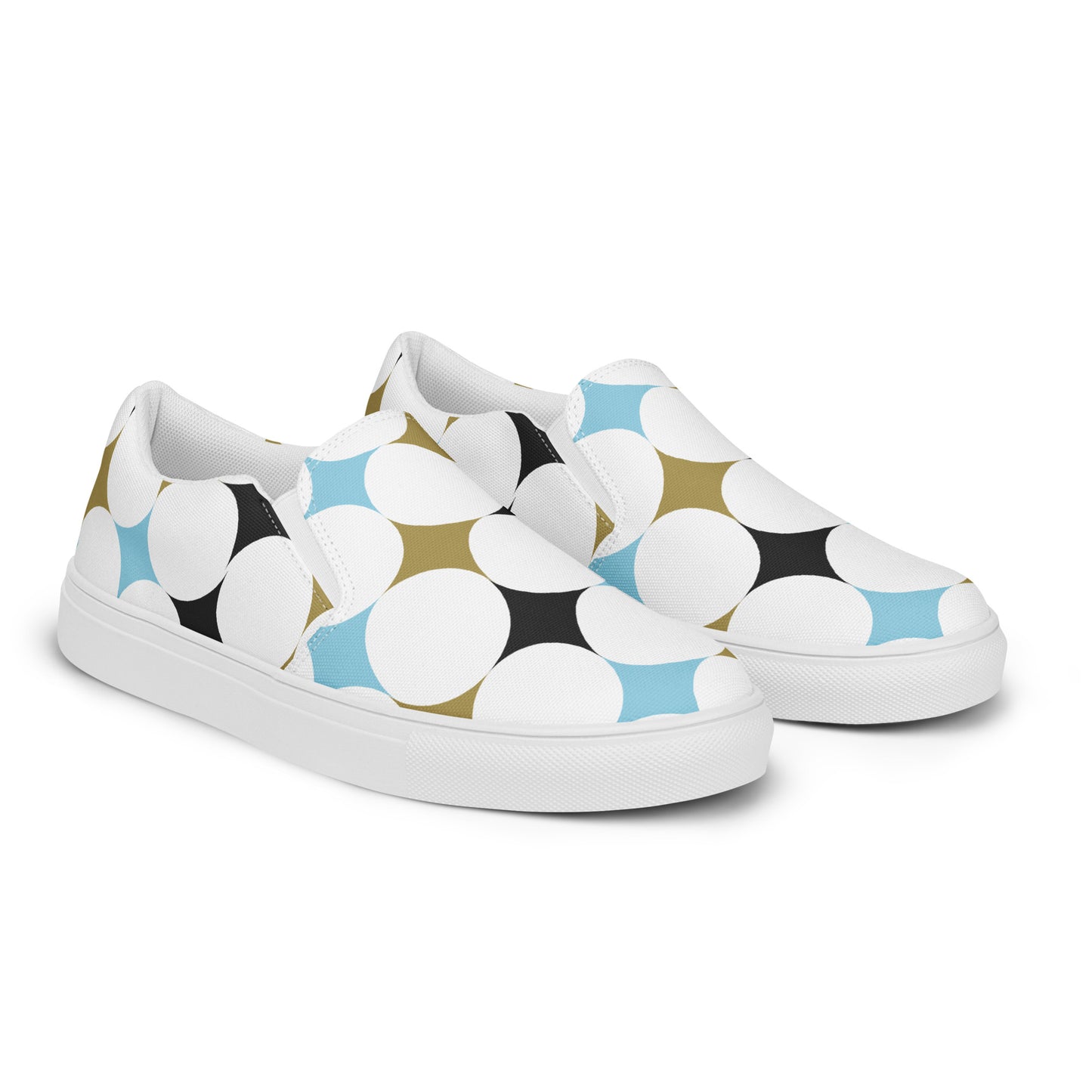 Retro Circle - Women’s slip-on canvas shoes