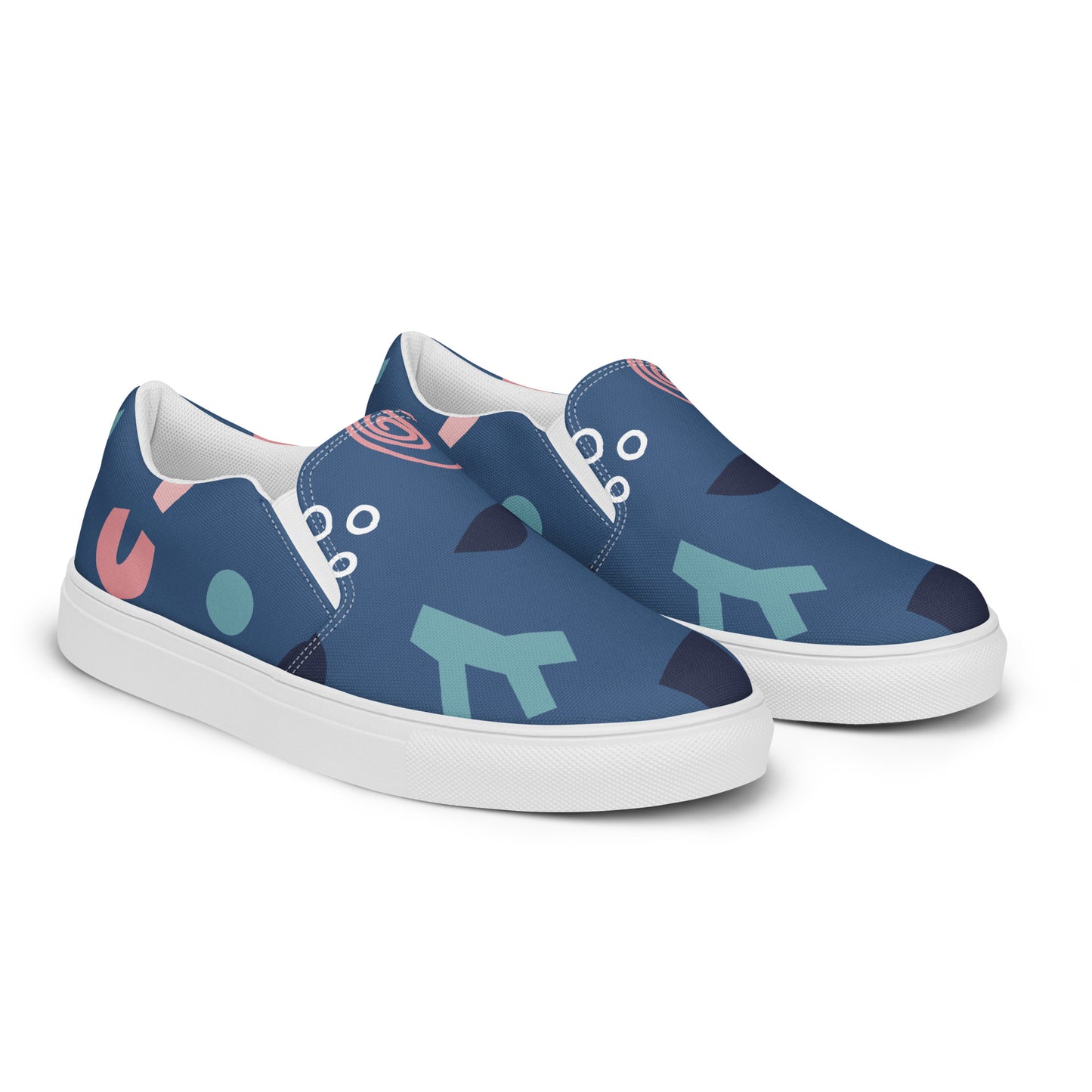 Abstract Shape - Women’s slip-on canvas shoes