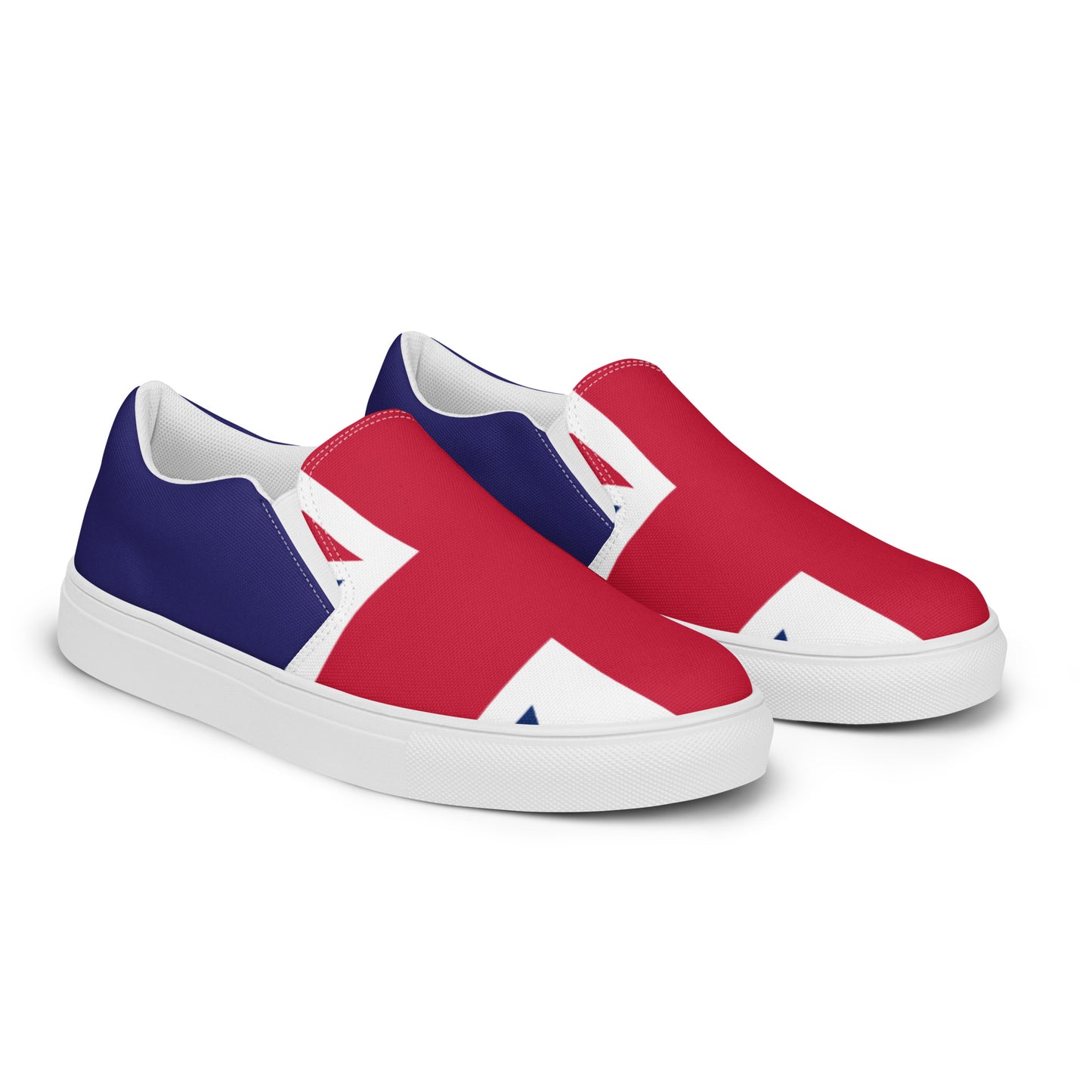 U.K Flag - Sustainably Made Women’s slip-on canvas shoes