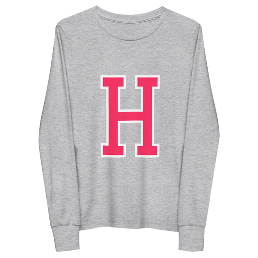 H - Sustainably Made Kids Long Sleeve T-shirt