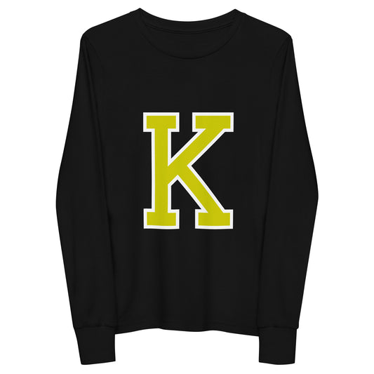 K - Sustainably Made Kids Long Sleeve T-shirt